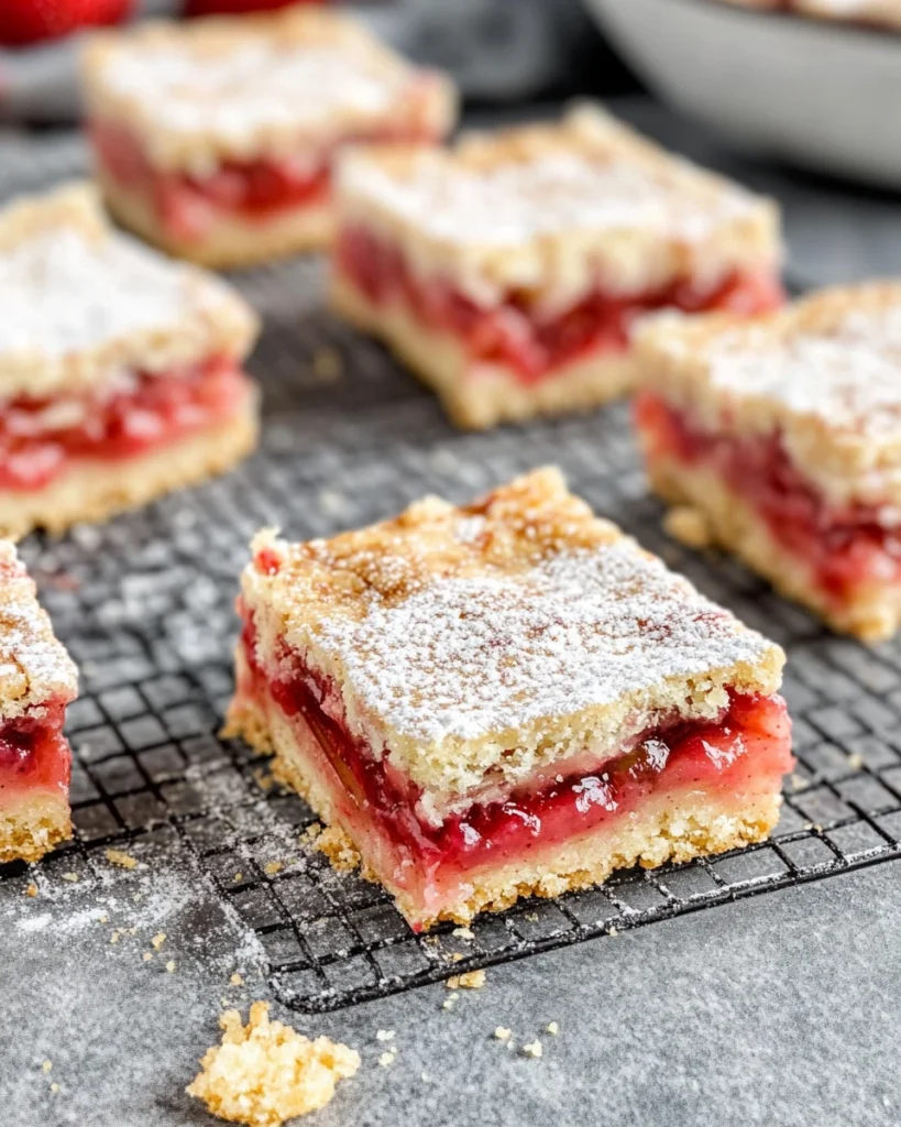 Strawberry Rhubarb Bars