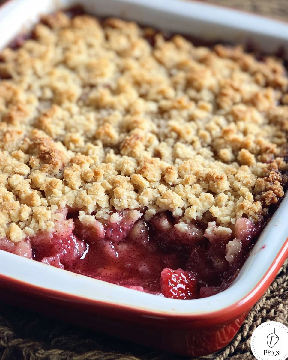 Strawberry Rhubarb Crumble