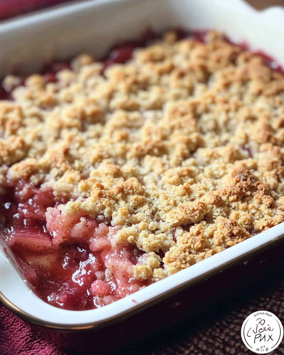 Strawberry Rhubarb Crumble