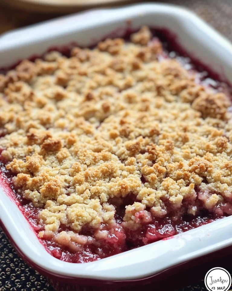 Strawberry Rhubarb Crumble