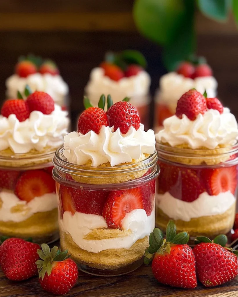 Strawberry Shortcake Trifles