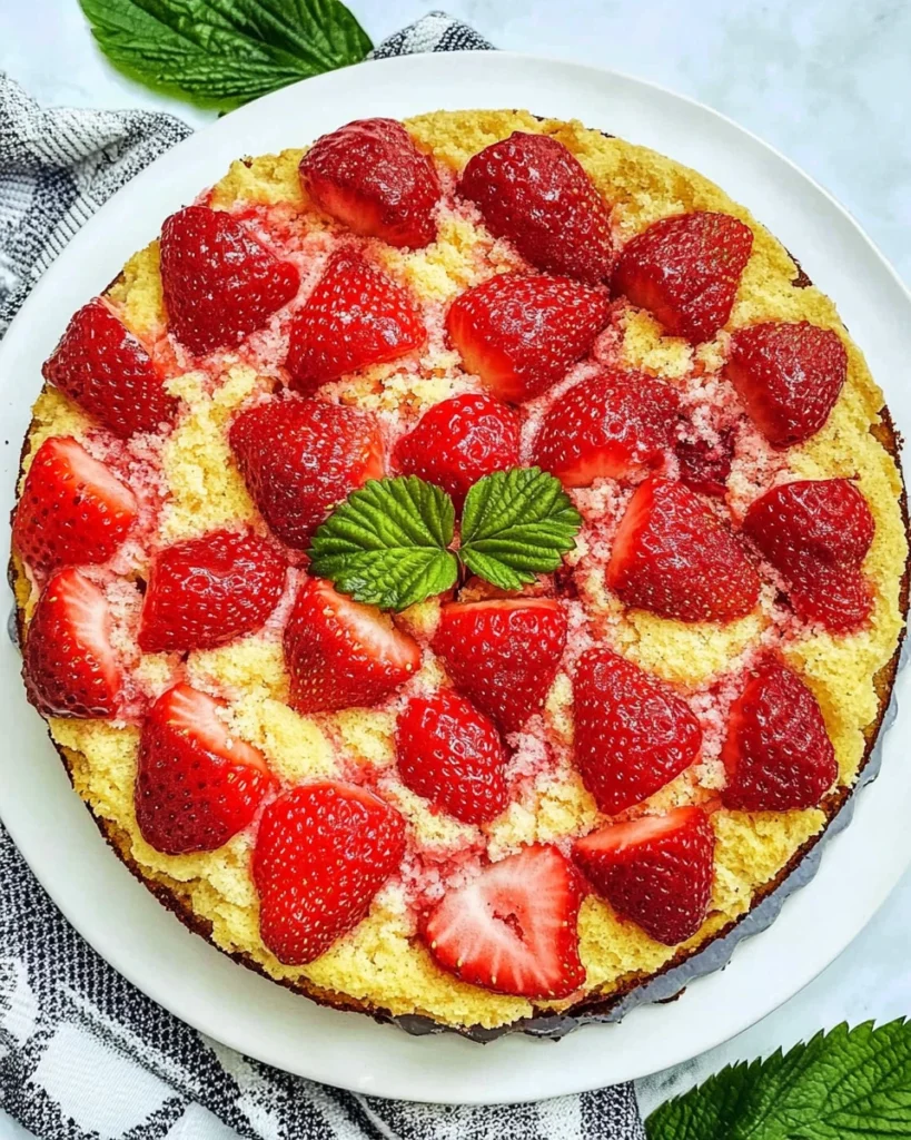 Strawberry Spoon Cake