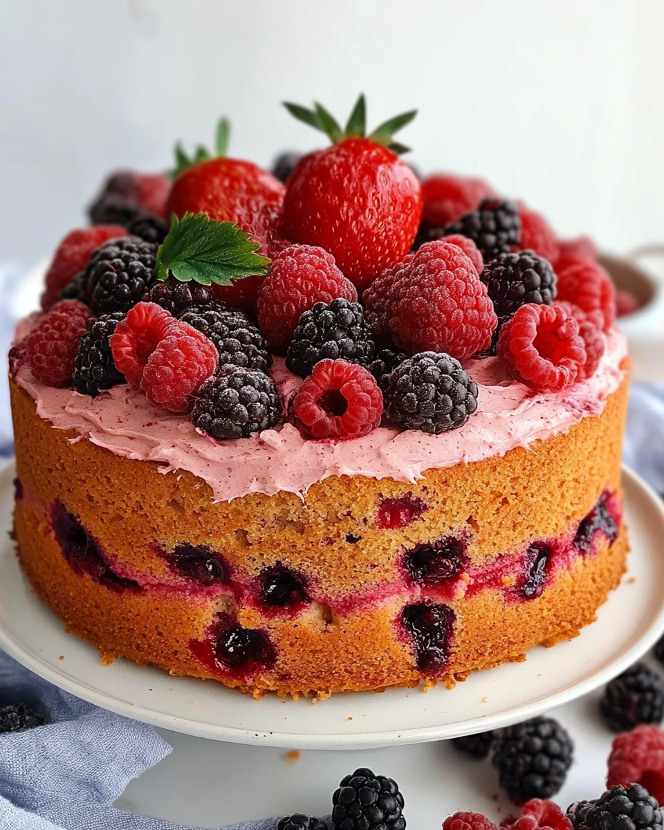 Summer Berry Cake