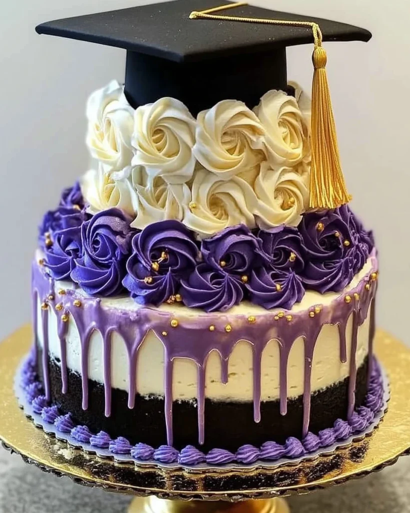 Tiered Graduation Cake