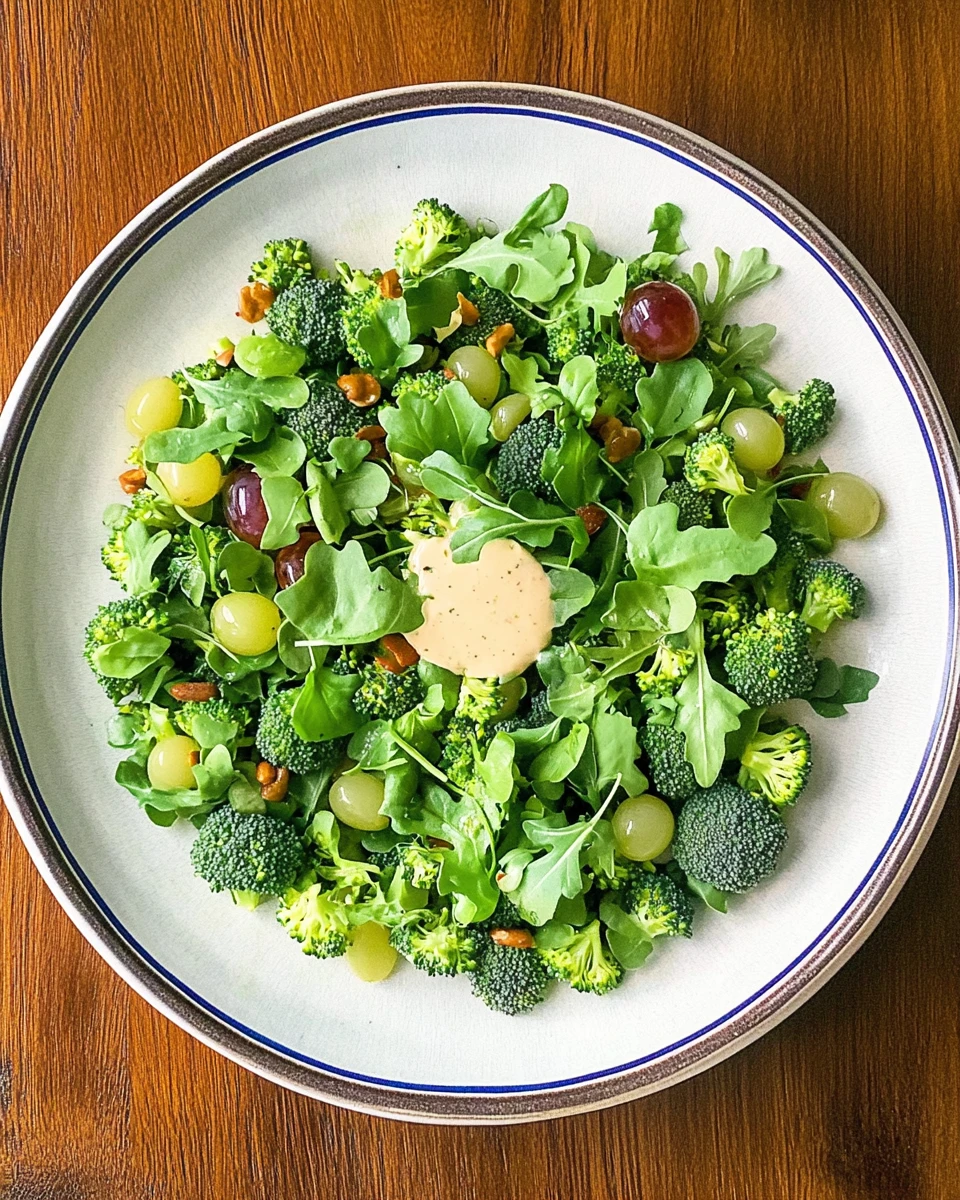 Watercress Grape Broccoli Salad