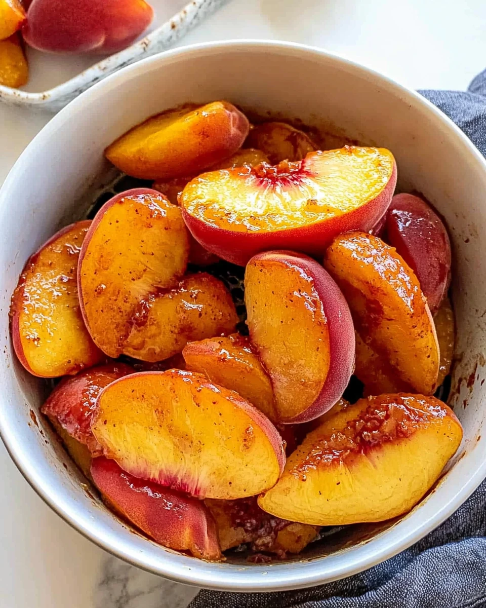 Air Fryer Peaches