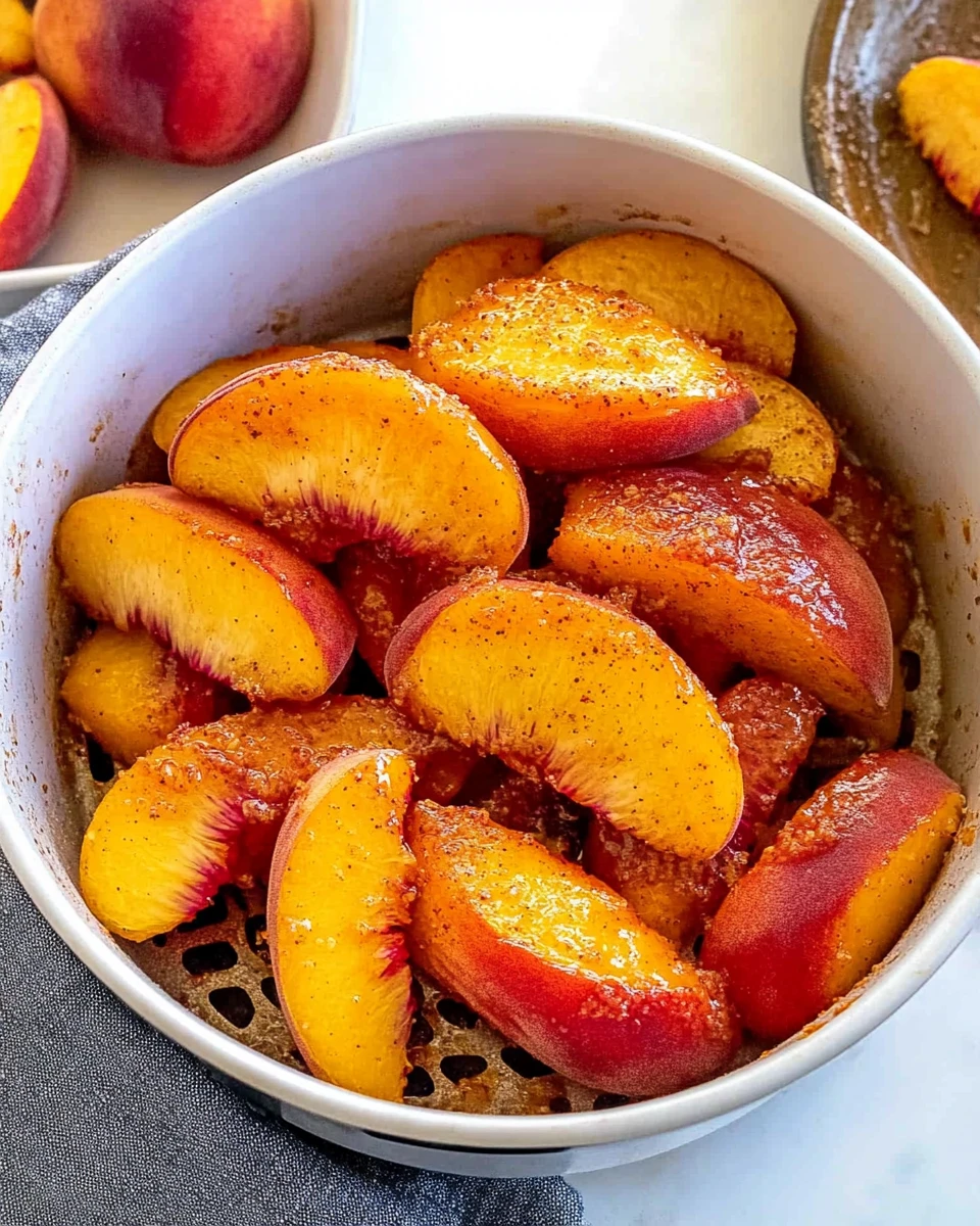 Air Fryer Peaches