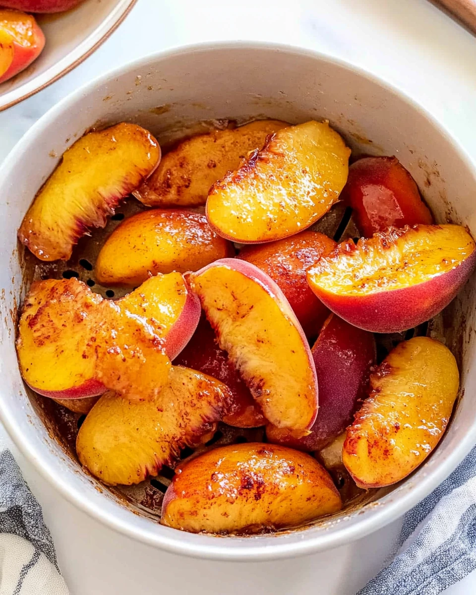 Air Fryer Peaches