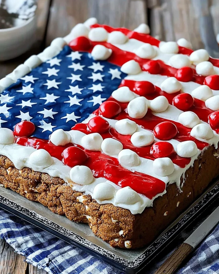 American Flag Cookie Cake