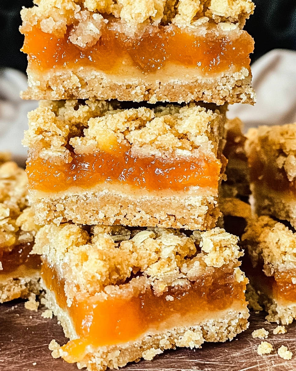 Apricot Crumble Bars