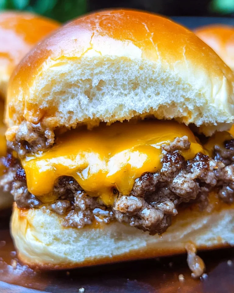Cheeseburger Sliders with Hawaiian Rolls