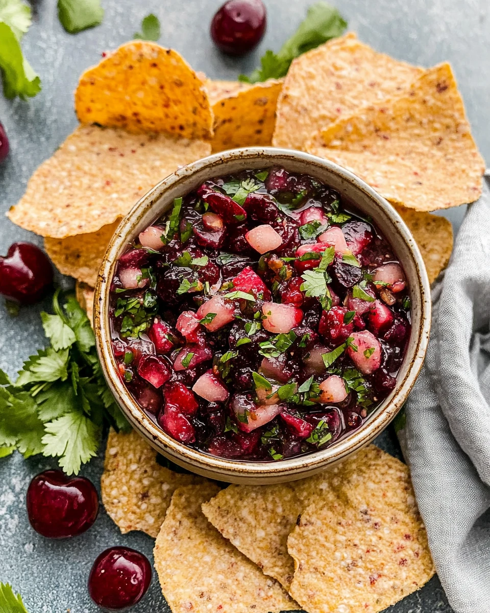 Cherry Salsa (Fresh & Zingy!)