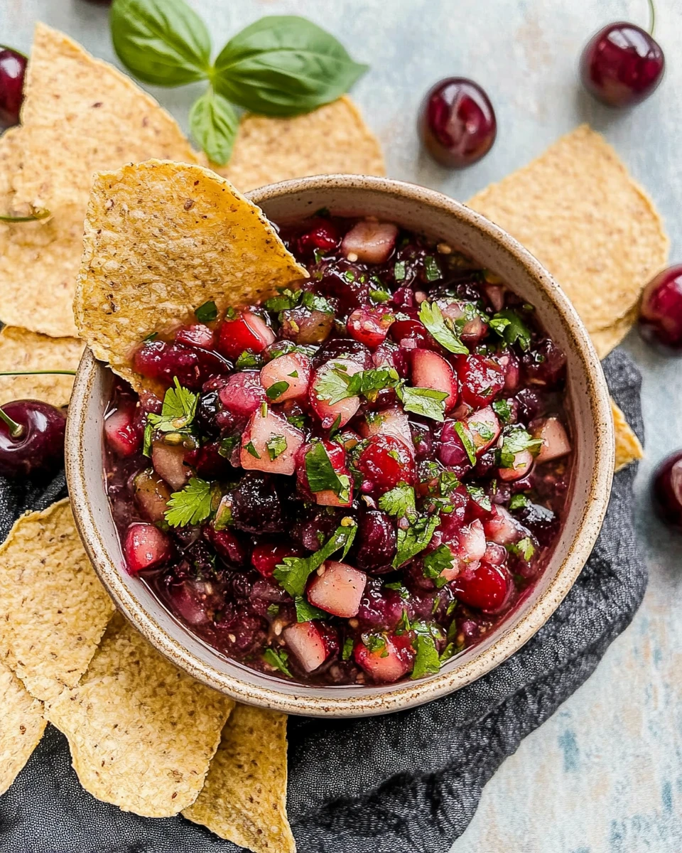 Cherry Salsa (Fresh & Zingy!)