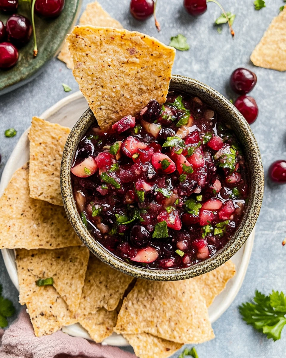 Cherry Salsa (Fresh & Zingy!)