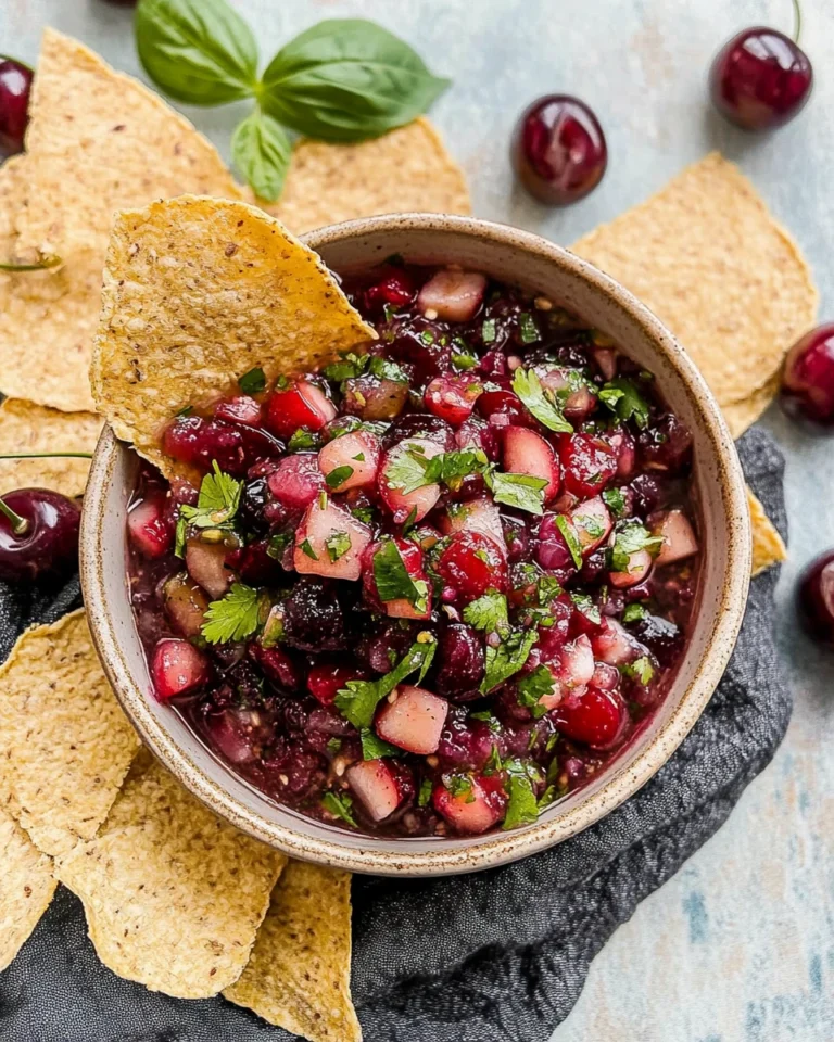 Cherry Salsa (Fresh & Zingy!)
