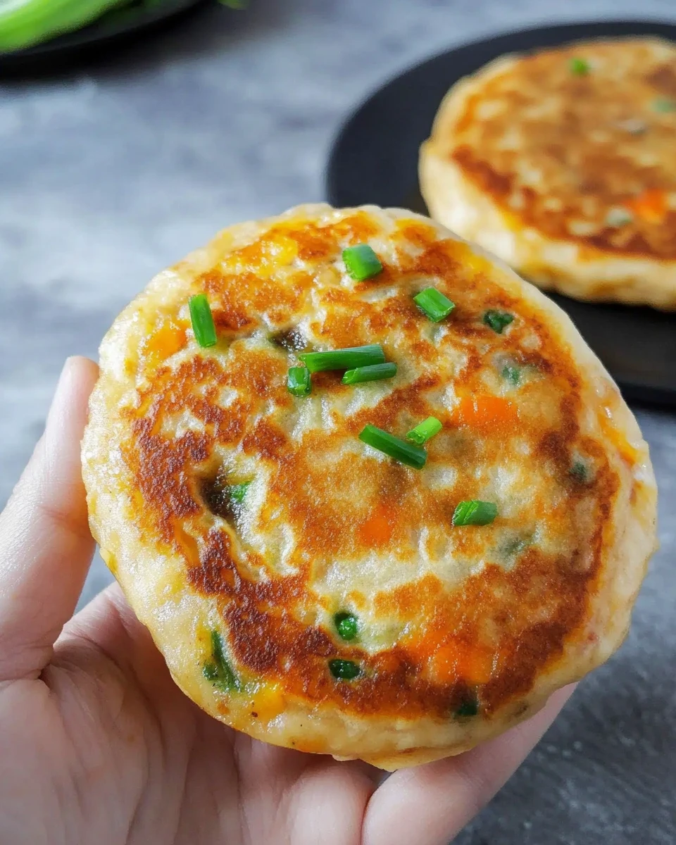 Chinese-Style Savoury Stuffed Breakfast Pancakes