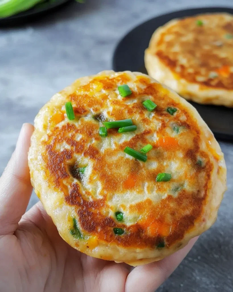 Chinese-Style Savoury Stuffed Breakfast Pancakes