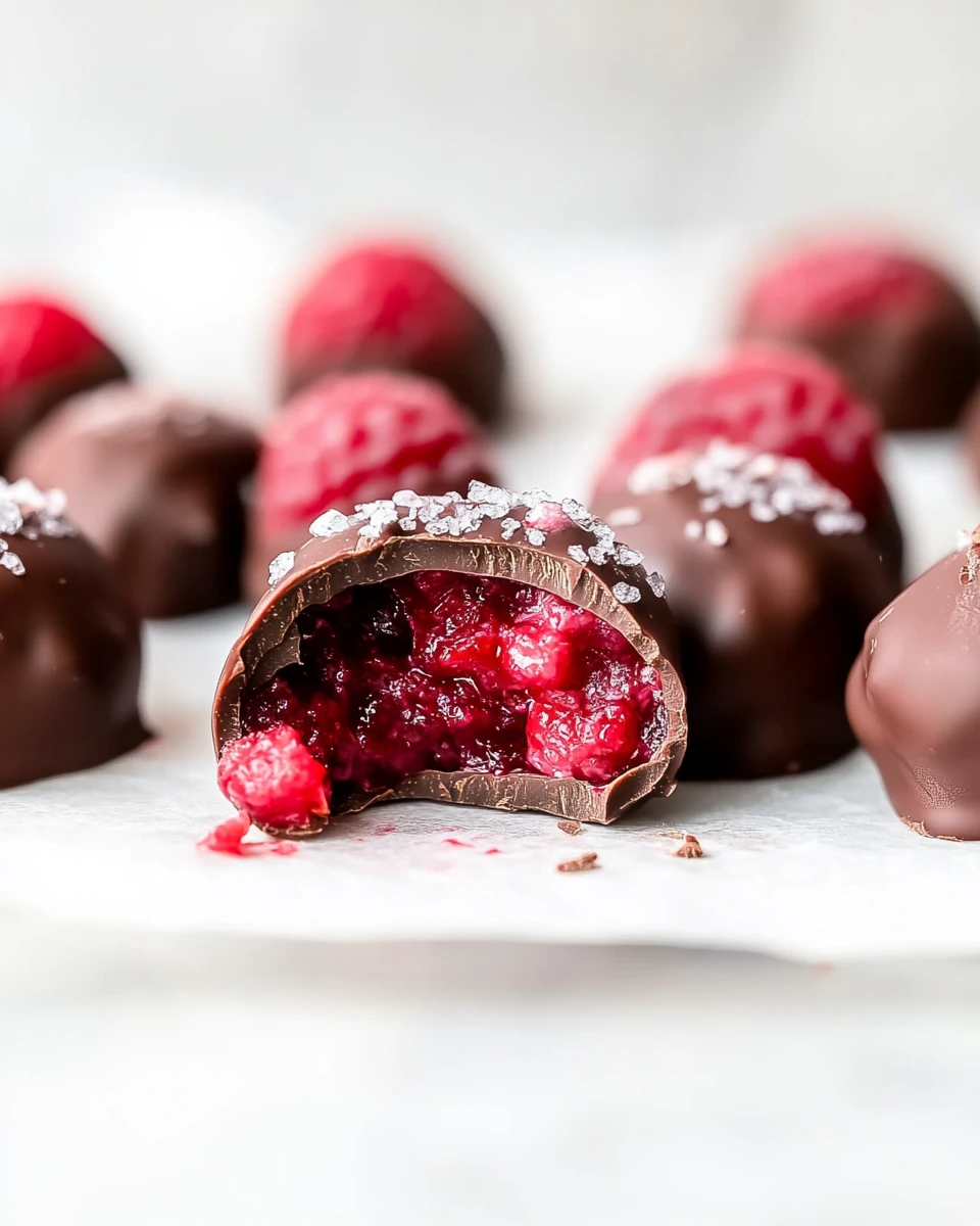 Chocolate-Covered Raspberry Bites