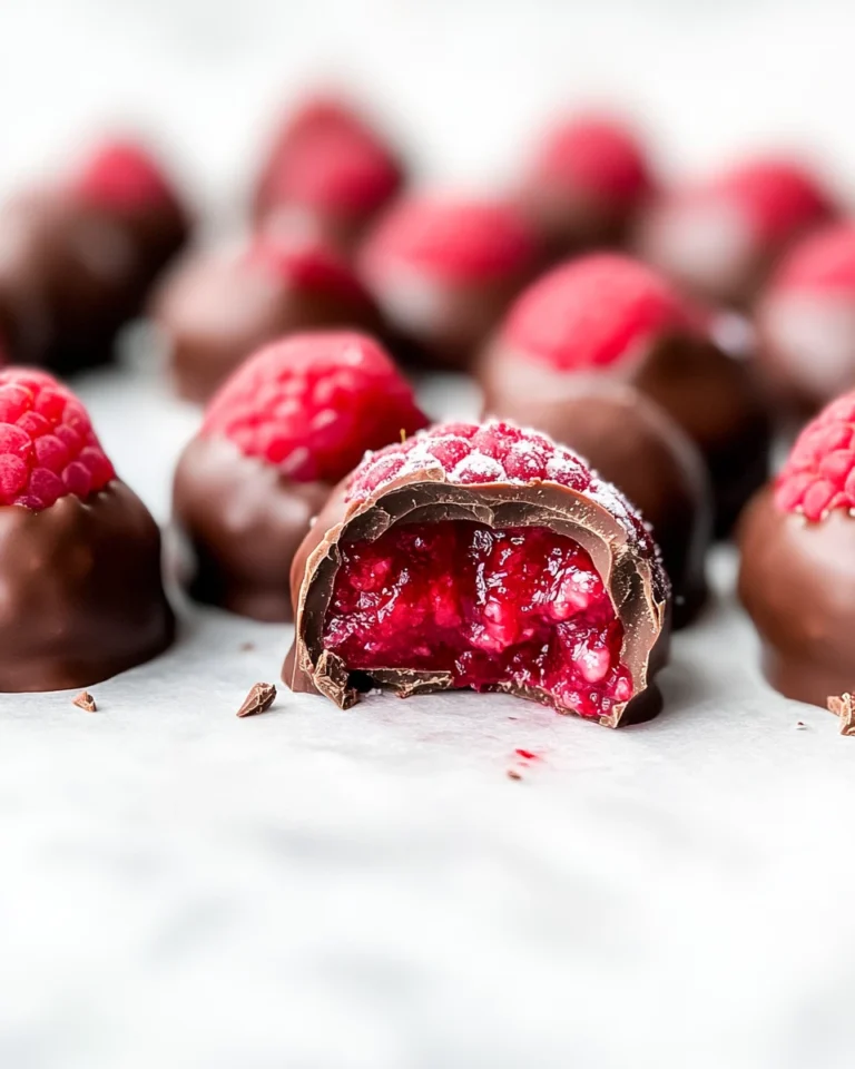 Chocolate-Covered Raspberry Bites