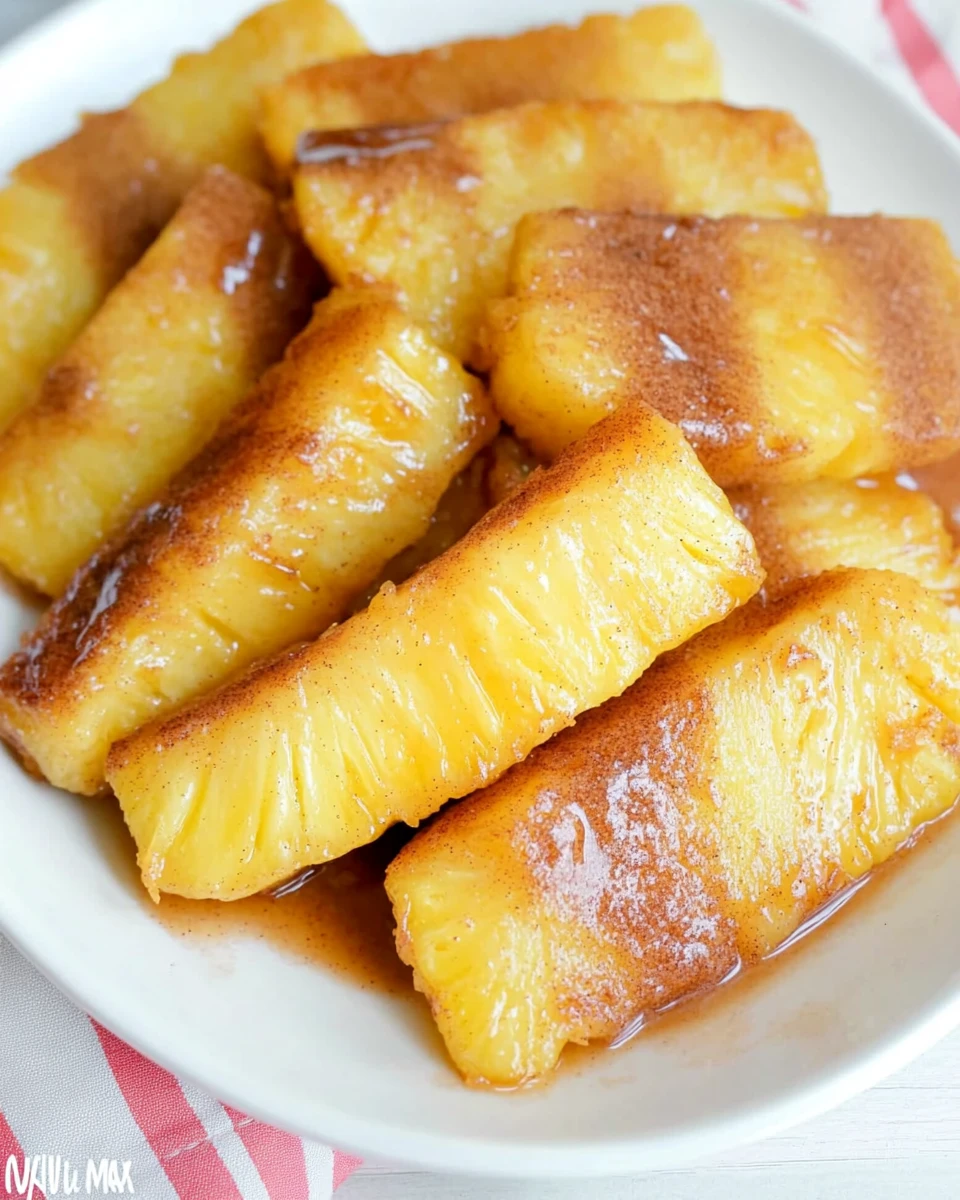 Cinnamon Fried Pineapple