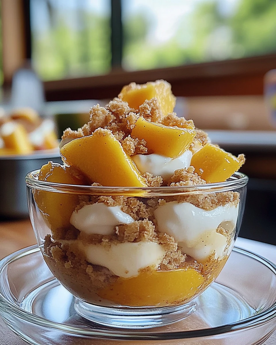 Classic Peach Cobbler Parfait