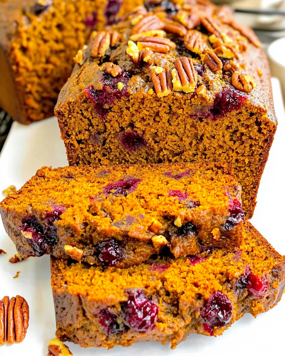 Cranberry Pecan Pumpkin Bread