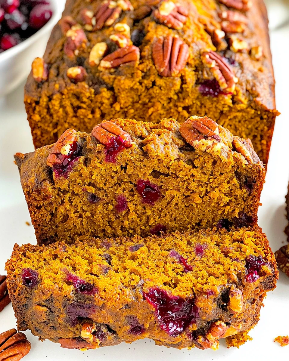 Cranberry Pecan Pumpkin Bread