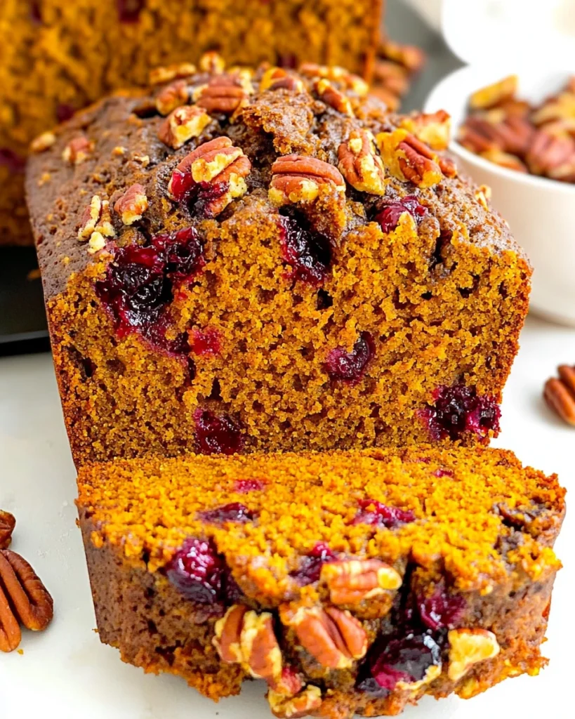 Cranberry Pecan Pumpkin Bread