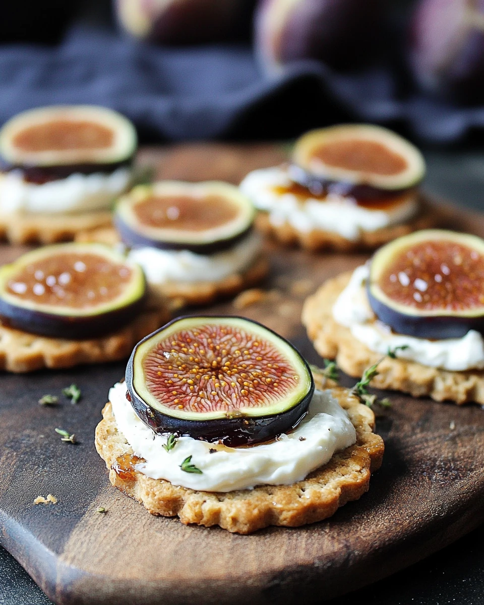 Cream Cheese and Fig Jam Appetizer