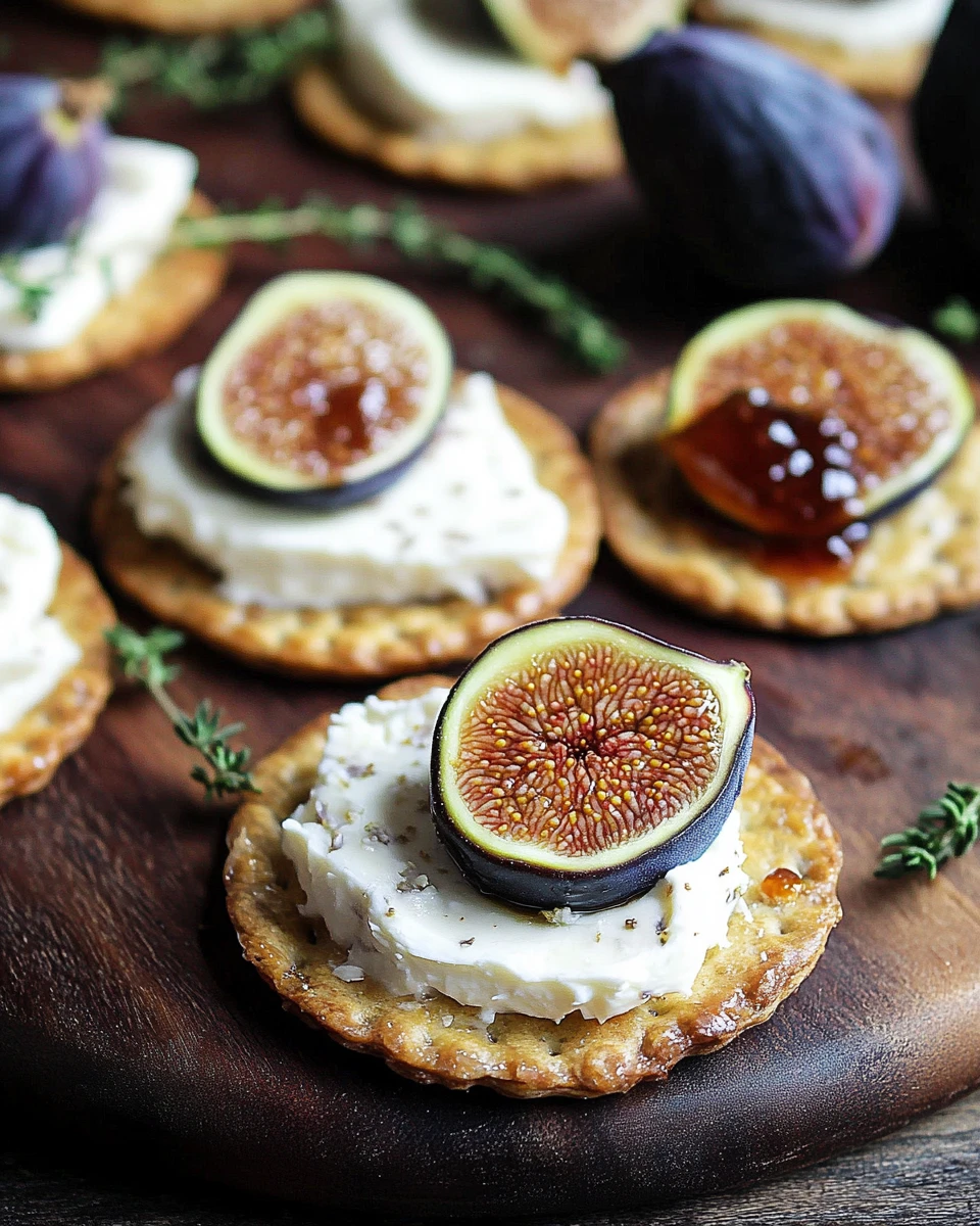 Cream Cheese and Fig Jam Appetizer