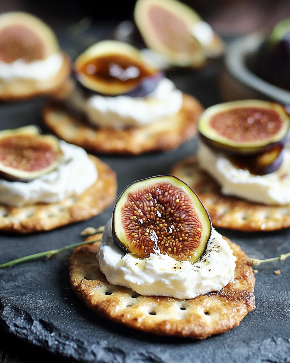 Cream Cheese and Fig Jam Appetizer