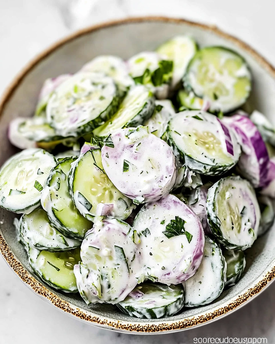 Creamy Cucumber Salad