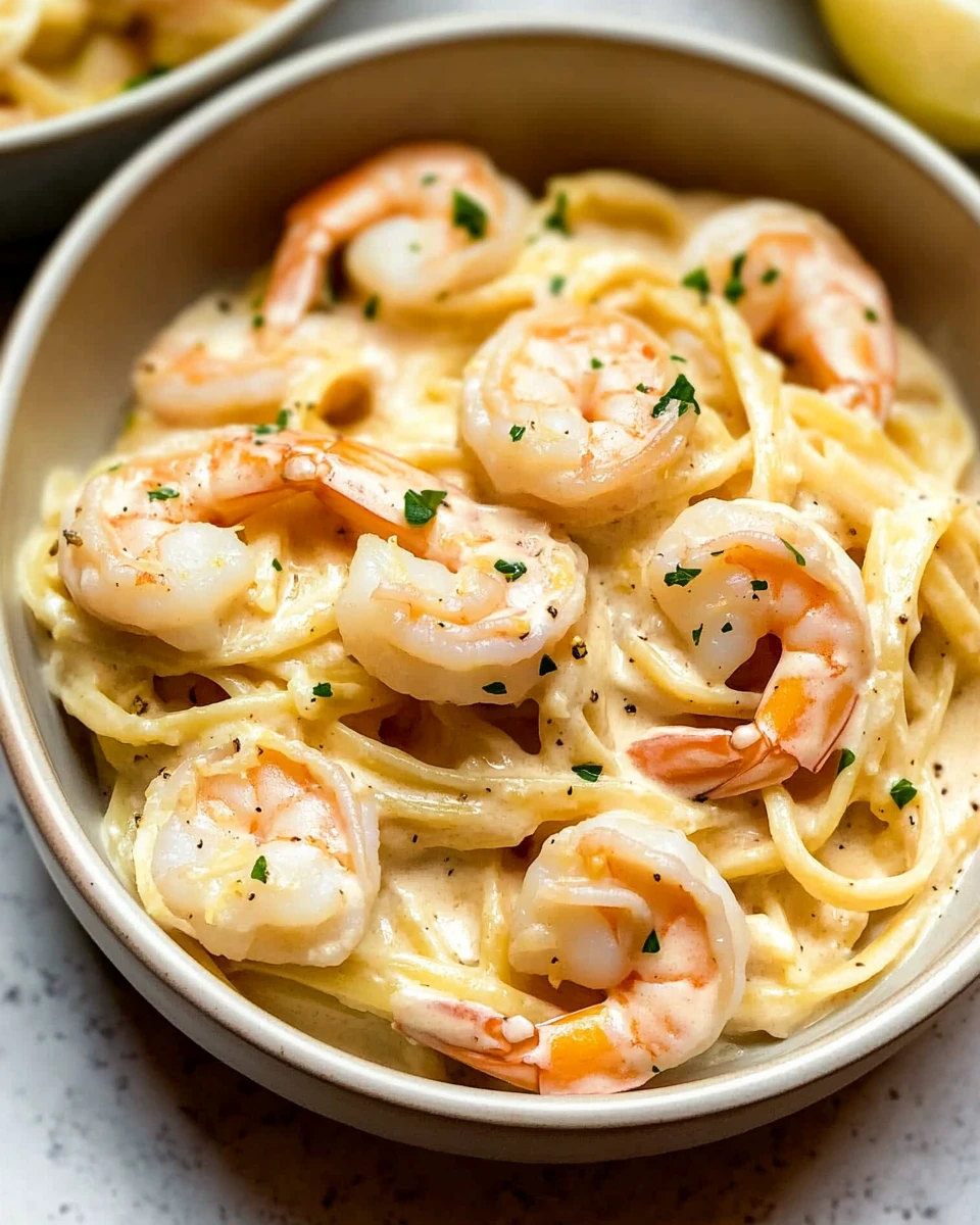 Creamy Lemon Shrimp Pasta