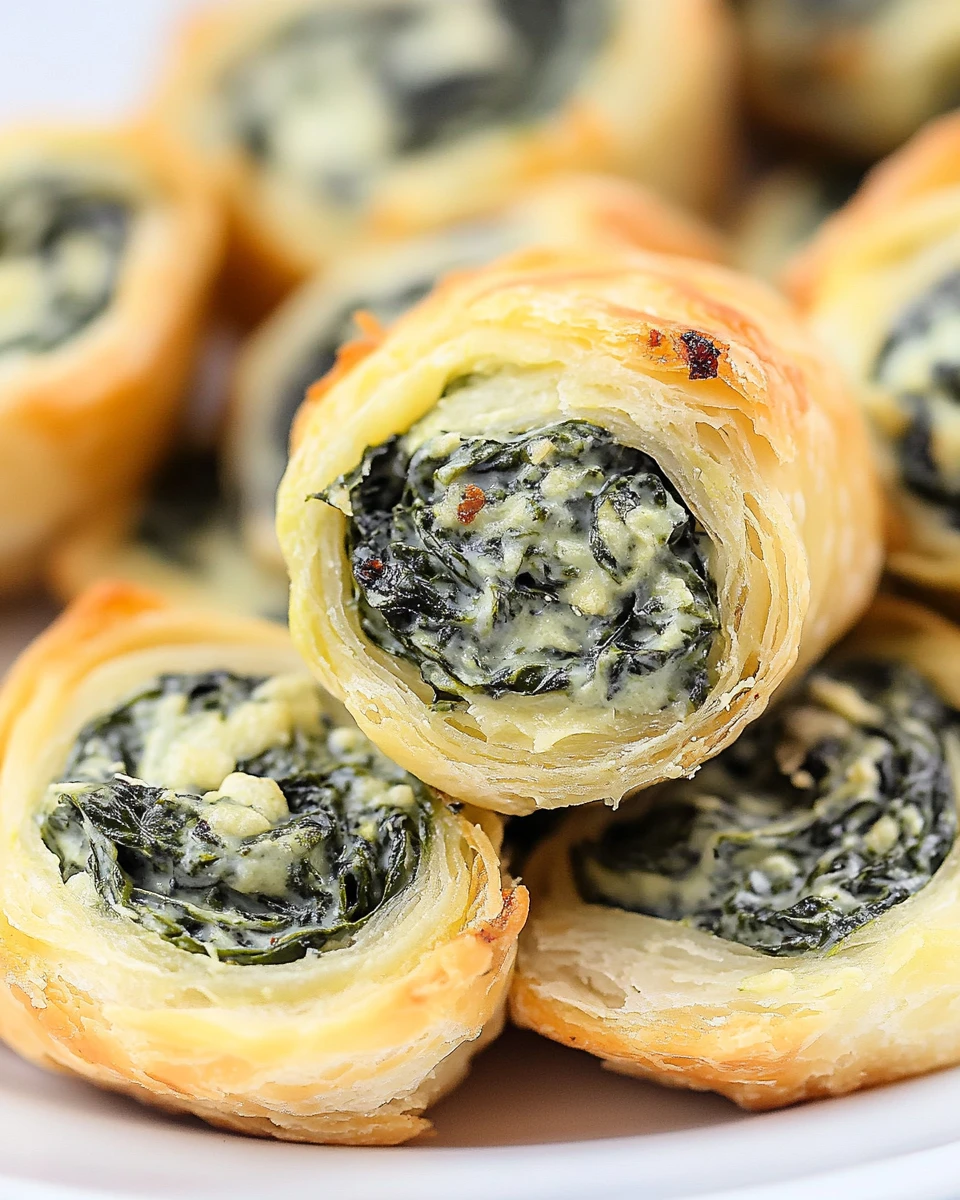 Creamy Spinach Roll Ups