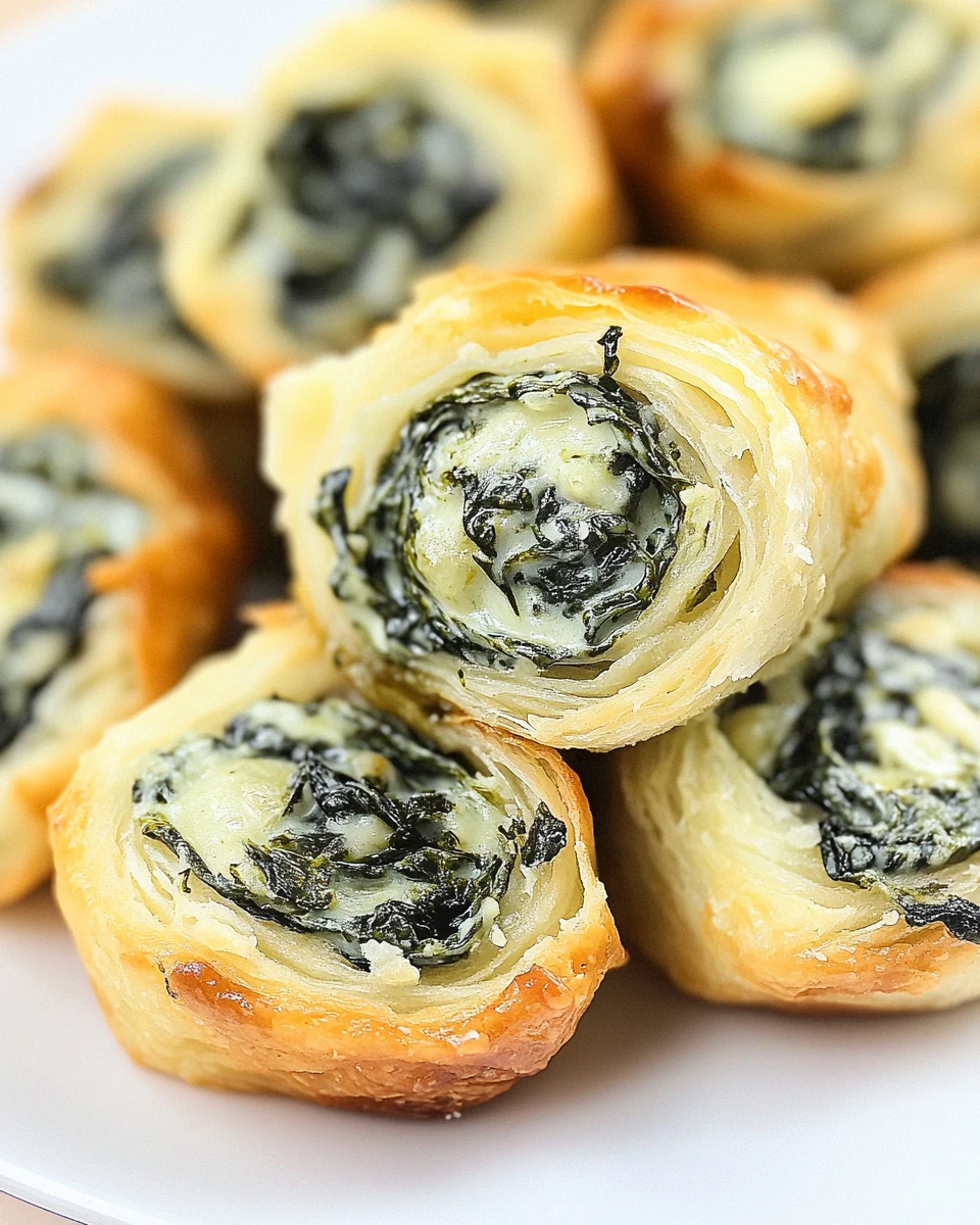 Creamy Spinach Roll Ups