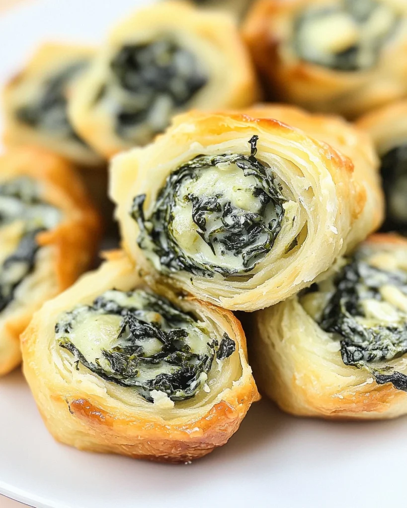 Creamy Spinach Roll Ups
