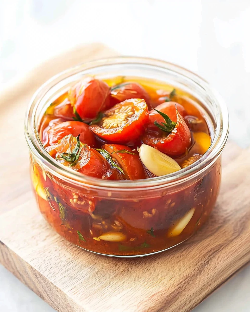 Easy Tomato Confit with Garlic