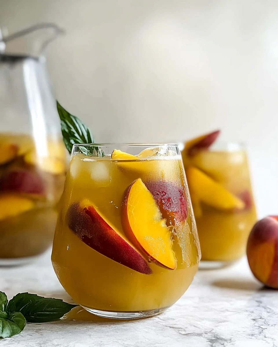 Easy White Peach Sangria