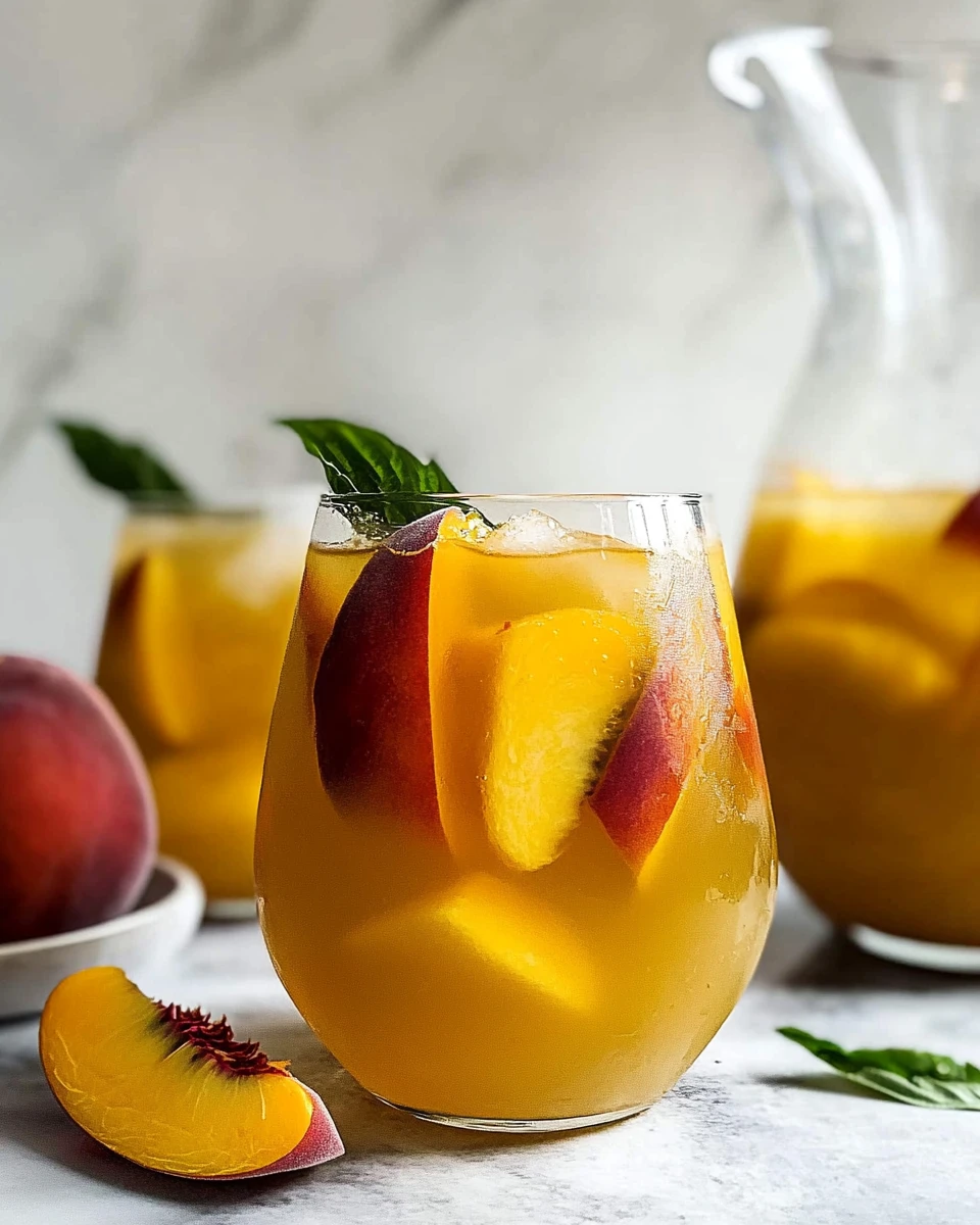 Easy White Peach Sangria