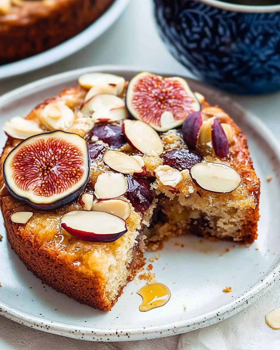 Fig Cake with Almond and Honey