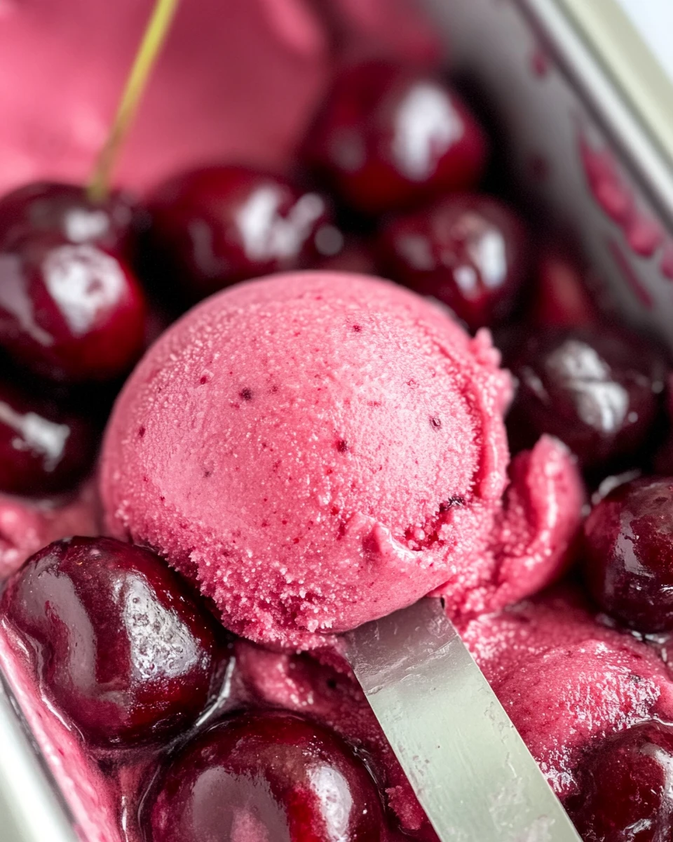 Fresh Cherry Sorbet