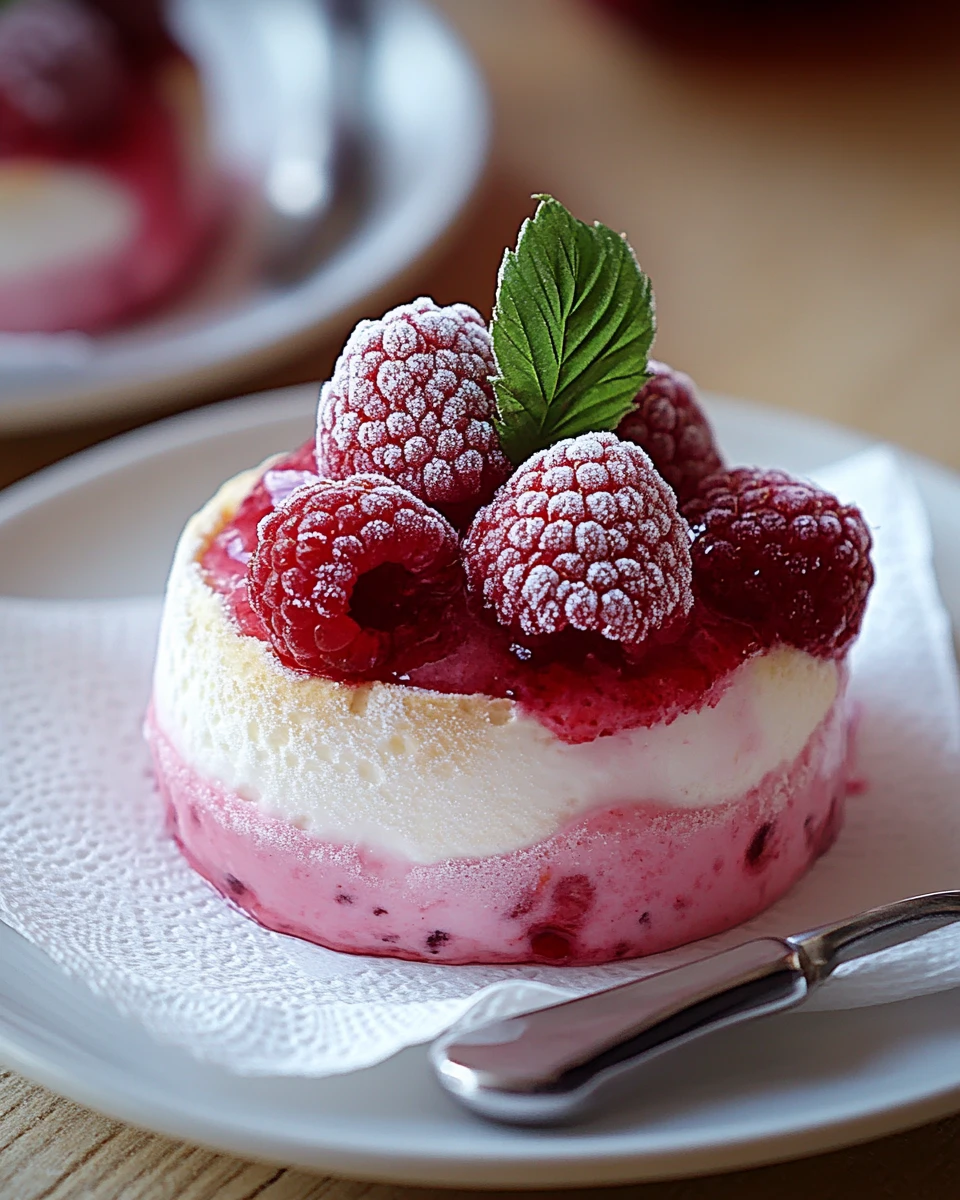Frozen Raspberry Soufflé