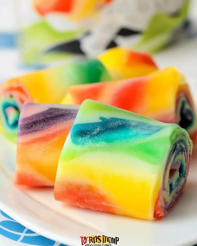 Fruit Roll-Ups with Ice Cream