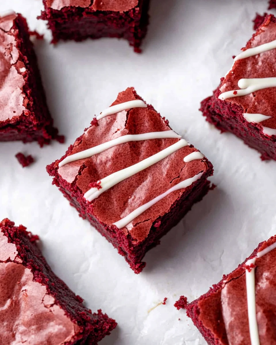 Fudgy Red Velvet Brownies
