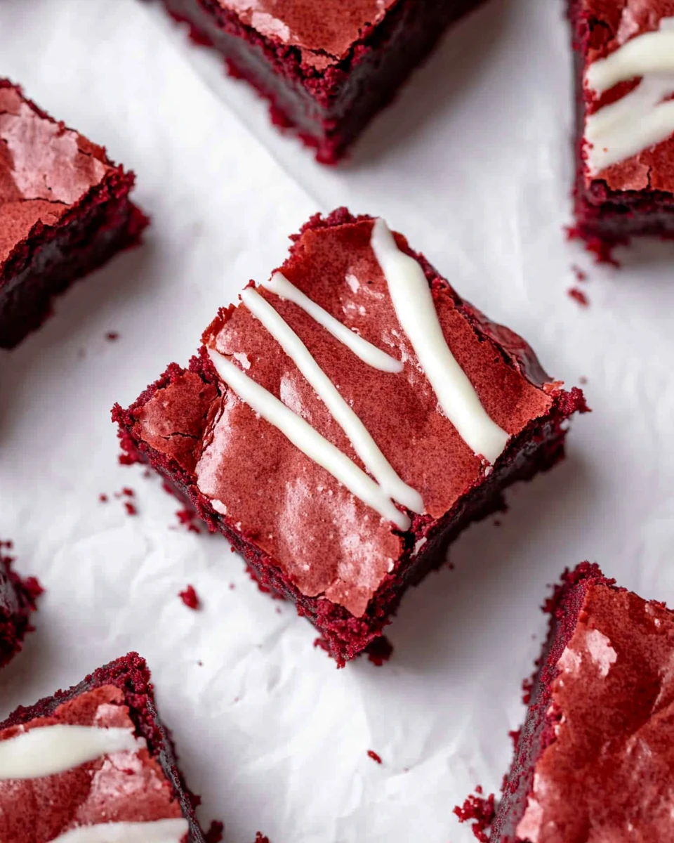 Fudgy Red Velvet Brownies