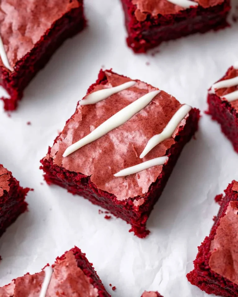 Fudgy Red Velvet Brownies