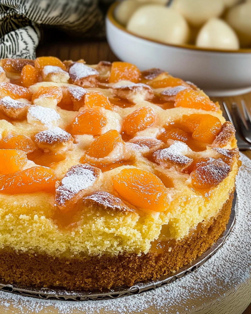 German Apricot Cake
