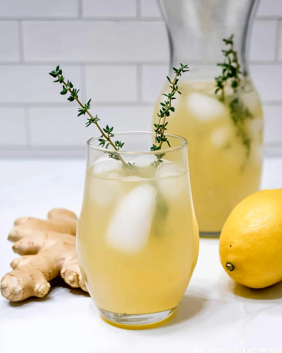 Ginger Thyme Lemonade