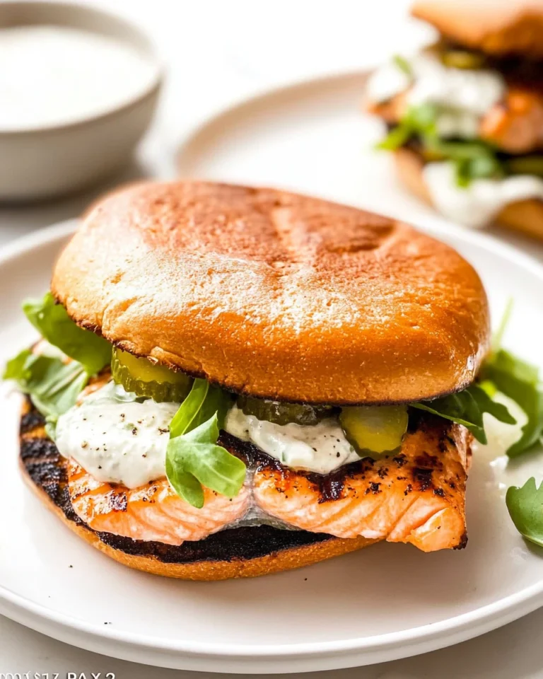 Grilled Salmon Sandwiches