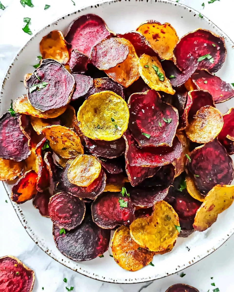 Healthy Baked Beet Chips
